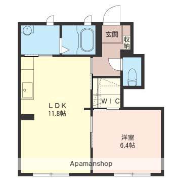 ディアス国分寺台中央(1LDK/1階)の間取り写真