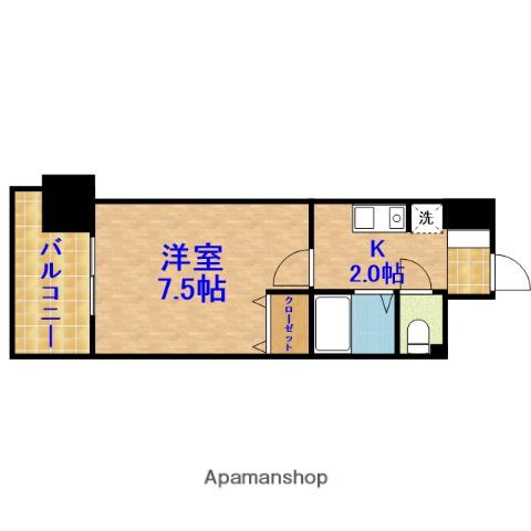 GRASSSQUARE六番館 13階階 間取り
