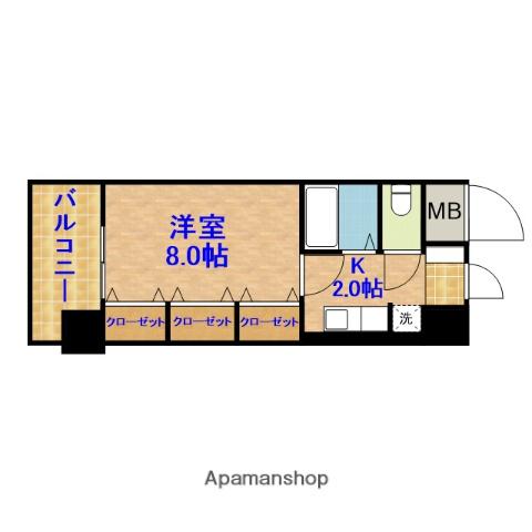 GRASSSQUARE六番館 4階階 間取り