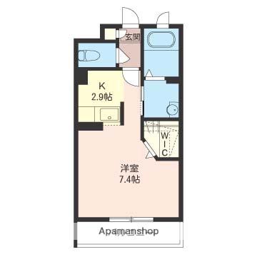 B・エトワール18(ワンルーム/3階)の間取り写真