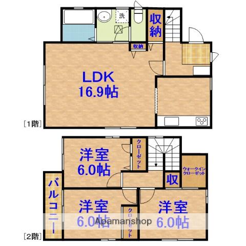 内房線 八幡宿駅 徒歩5分 2階建 築13年(3LDK)の間取り写真