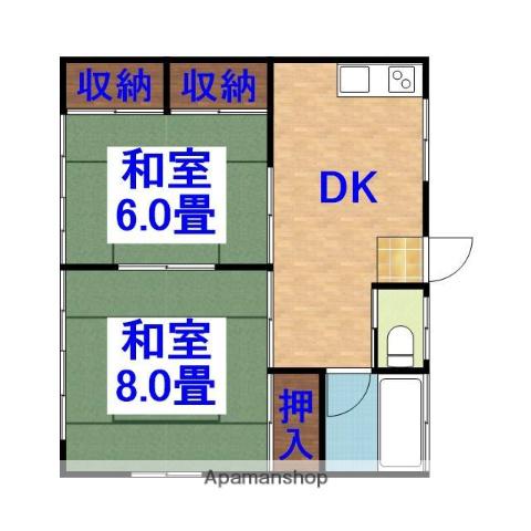 伊藤アパート 1階階 間取り