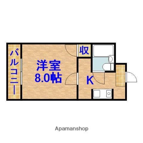 平田ハイツ(1K/1階)の間取り写真