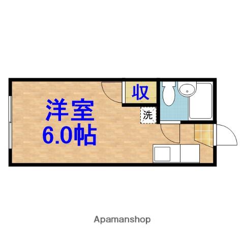 レーゲ・ハマノ(ワンルーム/2階)の間取り写真