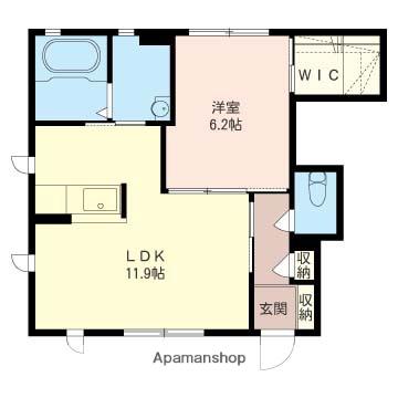 ブリーゼA(1LDK/1階)の間取り写真