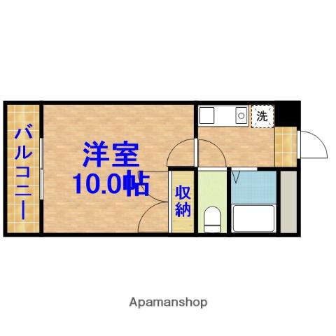 イーストガーデン・コスモ(1K/3階)の間取り写真