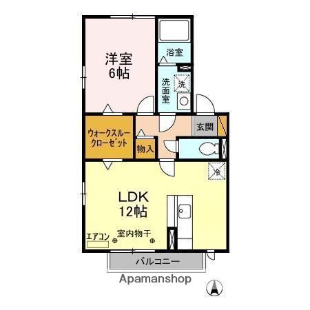 エスペランサ(1LDK/2階)の間取り写真