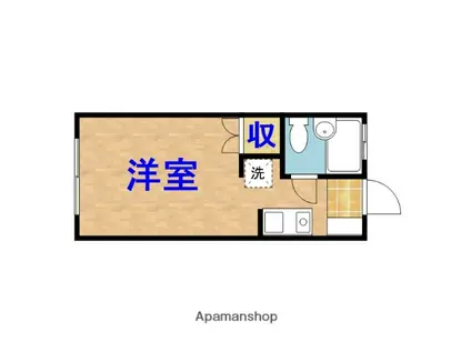 セブンハイツA(ワンルーム/1階)の間取り写真