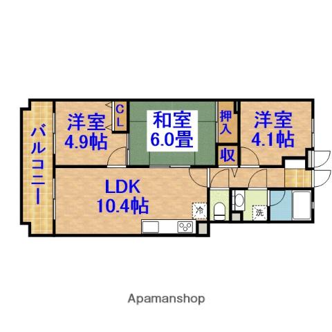 ライオンズマンション土気 4階階 間取り