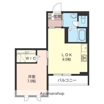 プルミエ グランクリュ(1LDK/2階)の間取り写真