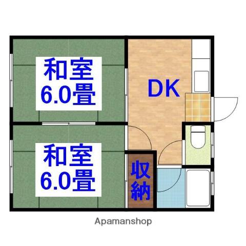 伊藤アパート 2階階 間取り