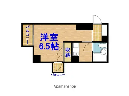ARECX五井(1K/4階)の間取り写真