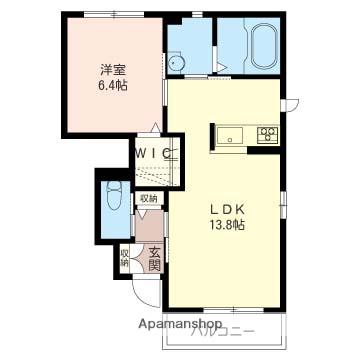 レフィナード(1LDK/1階)の間取り写真