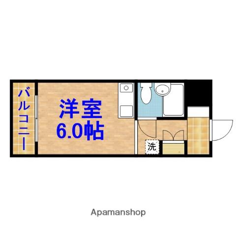 アーバン白金(ワンルーム/2階)の間取り写真