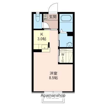 アンクラージュB(ワンルーム/1階)の間取り写真