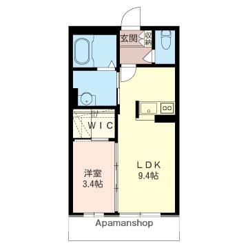 フェリース(1LDK/1階)の間取り写真