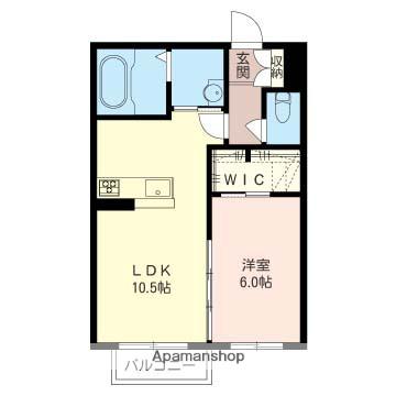 イルシオン(1LDK/1階)の間取り写真