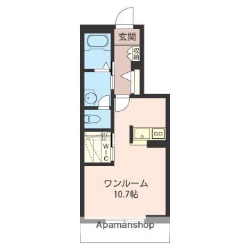 パシフィック リム(ワンルーム/1階)の間取り写真