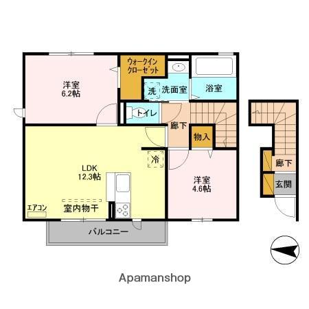 EPOCH五井西(2LDK/2階)の間取り写真