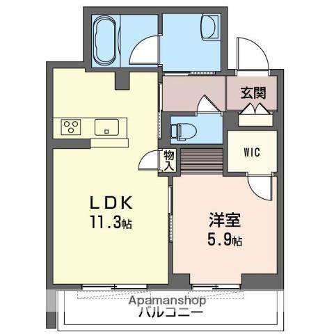 RIVIERE(1LDK/1階)の間取り写真