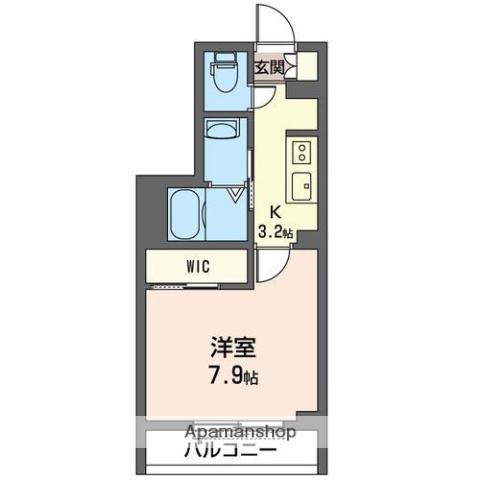 セレスト(1K/3階)の間取り写真