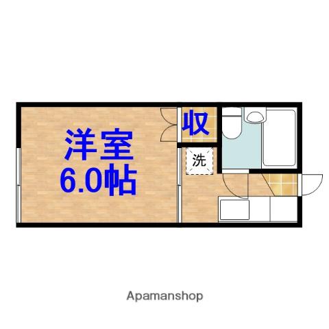 アリス茂原第3(1K/1階)の間取り写真