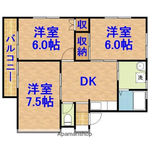 ハイツヤマダ 1階階 間取り