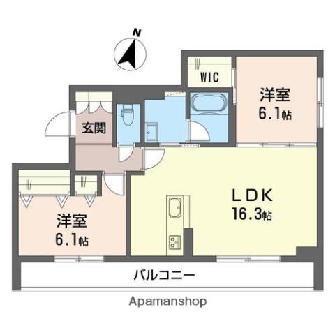 エクセレンス(2LDK/3階)の間取り写真
