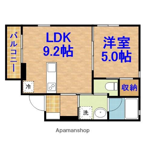 RICHE YAMADA5(1LDK/3階)の間取り写真