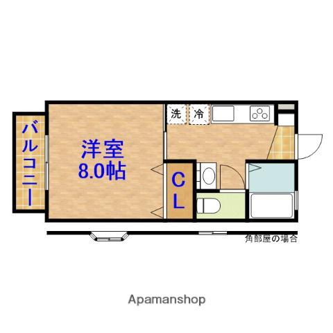 サンヴェール下永吉(1K/2階)の間取り写真