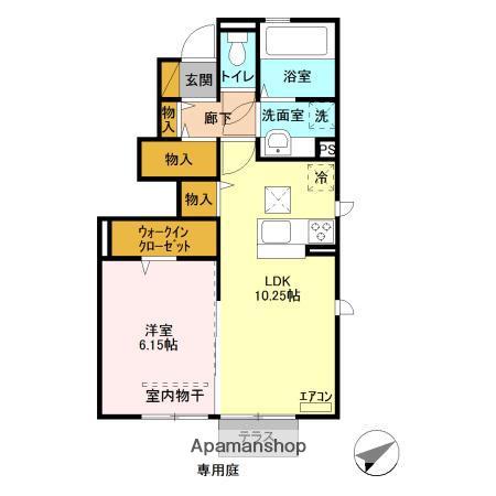 マ・メゾン(1LDK/1階)の間取り写真