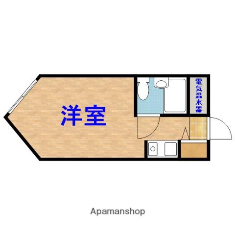 新茂原グリーンパレス(ワンルーム/2階)の間取り写真
