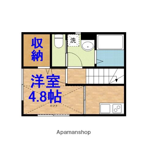 ナリトモ誉田A(1K/2階)の間取り写真