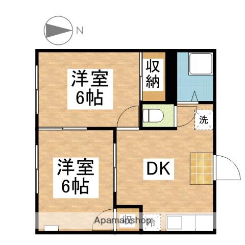 コーポサンローゼ 1階階 間取り
