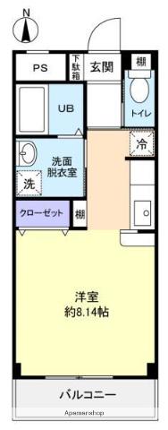 フラワー5号館 3階階 間取り