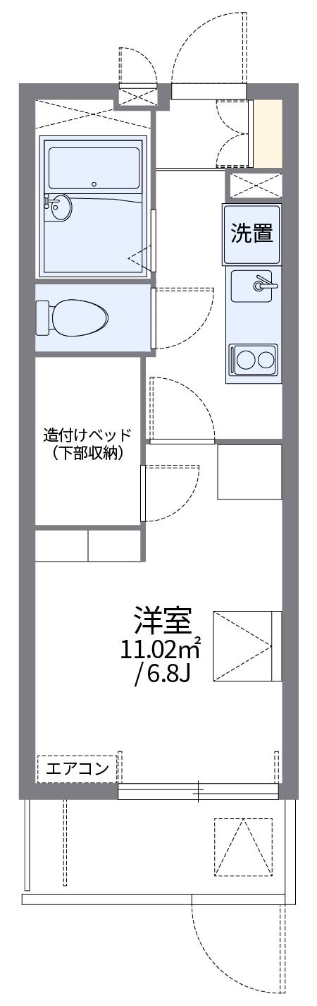 レオパレス八千代 1階階 間取り