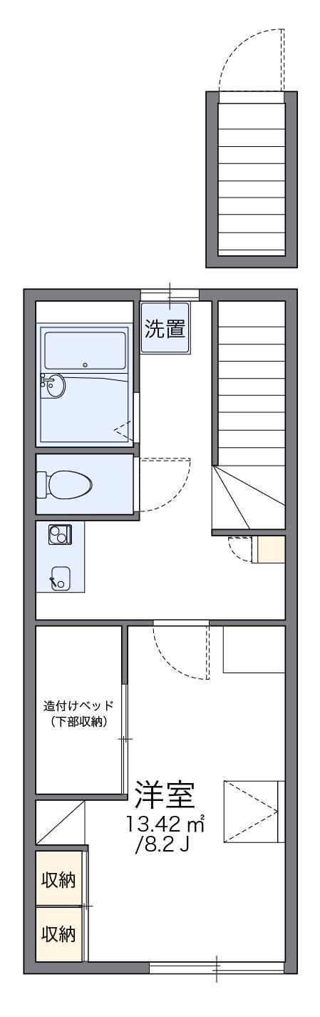 レオパレスベルデハイム 2階階 間取り