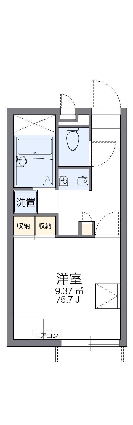 レオパレスエクレール 2階階 間取り