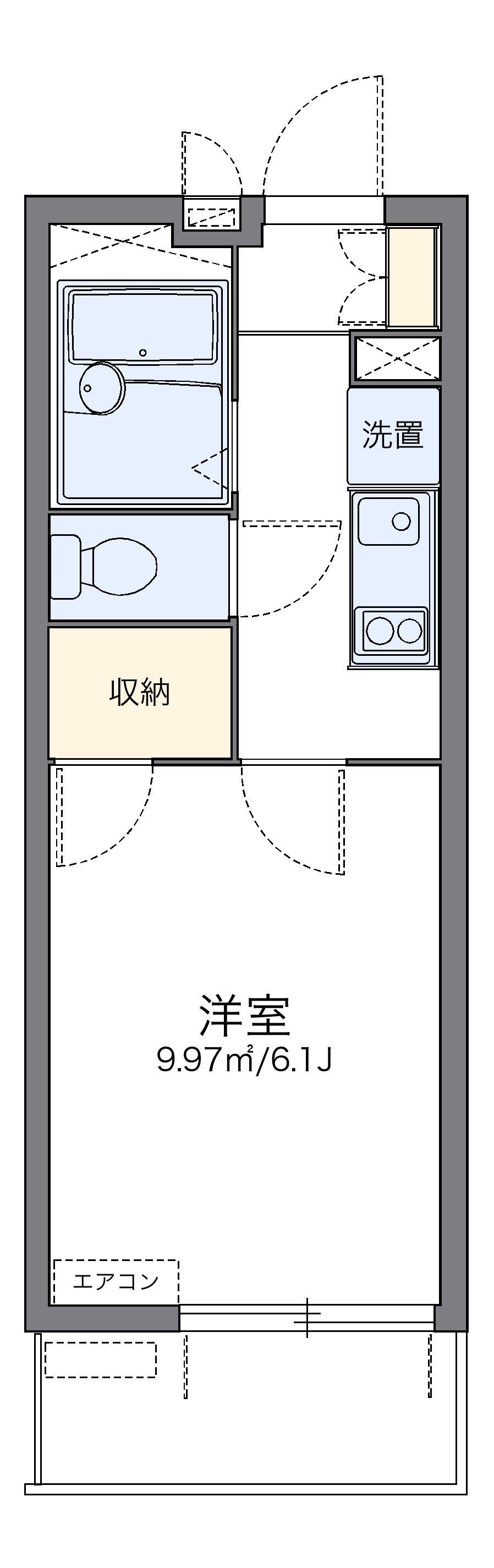 レオパレスフィオーレ船橋 4階階 間取り
