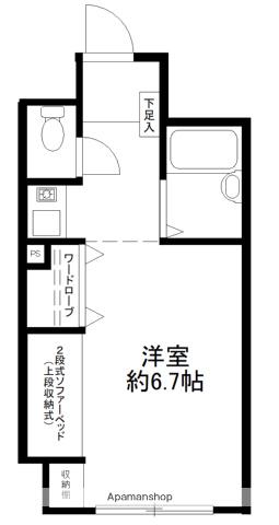 プレジール湯沢(ワンルーム/6階)の間取り写真