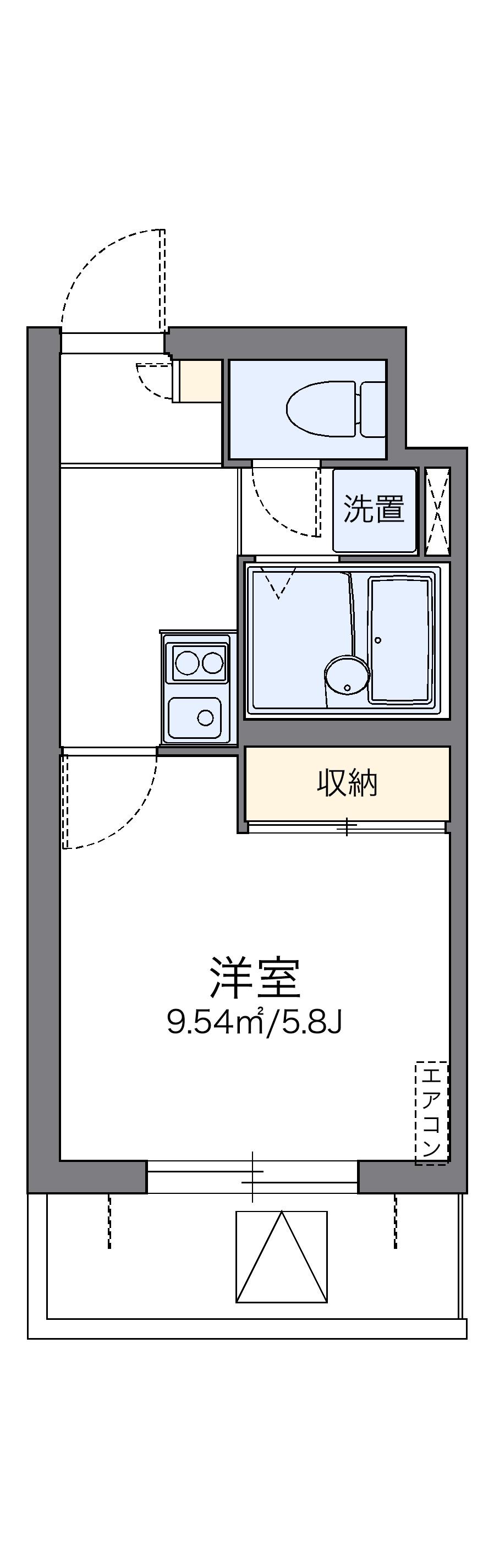 レオパレスアザレア 4階階 間取り