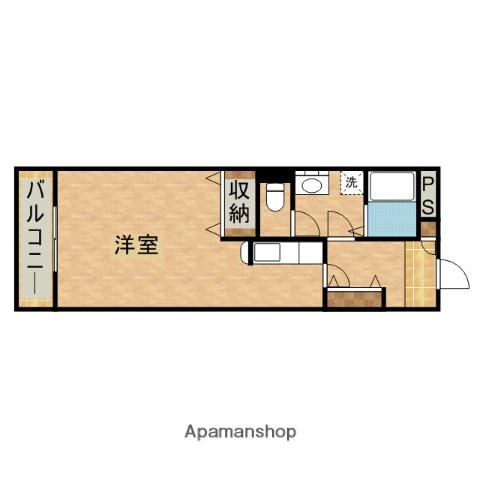 グランヒルズHANZAWA(1K/1階)の間取り写真