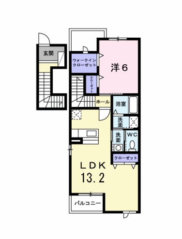 フォーレドュアンジュ(1LDK/2階)の間取り写真