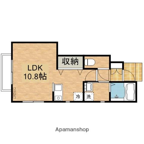 GREEN TERRACE.Y(ワンルーム/1階)の間取り写真