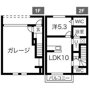 GEAR(1LDK/1階)の間取り写真