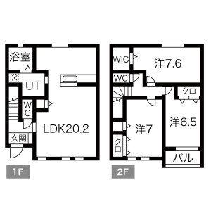 LIBERTA(3LDK/1階)の間取り写真