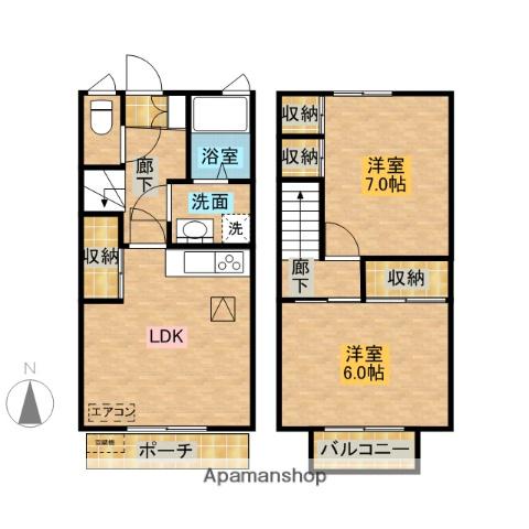 スカールガーデンハウス(2LDK)の間取り写真