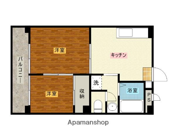 シグママンション朝日B棟(2DK/3階)の間取り写真