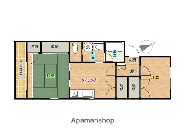 バディマンション(2DK/2階)の間取り写真