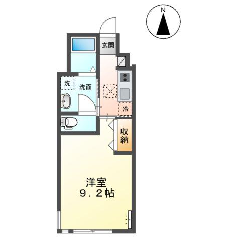 ファインパレスSUWA-Ⅰ(1K/1階)の間取り写真